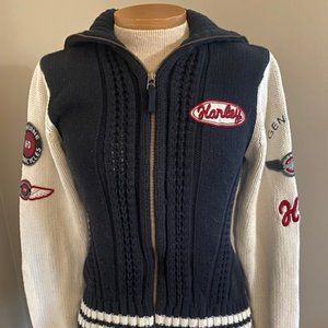 Genuine Harley Davidson Zip Up Sweater Cardigan S… - image 1